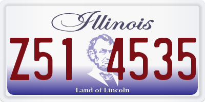 IL license plate Z514535