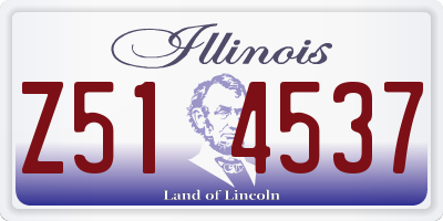 IL license plate Z514537