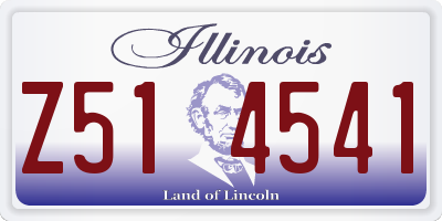 IL license plate Z514541