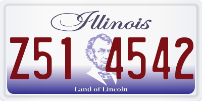 IL license plate Z514542