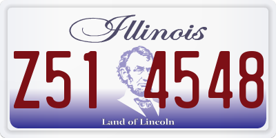 IL license plate Z514548