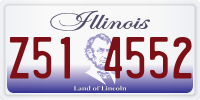 IL license plate Z514552