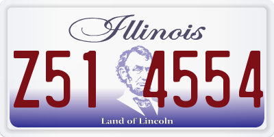 IL license plate Z514554