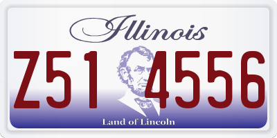 IL license plate Z514556