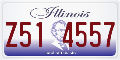 IL license plate Z514557