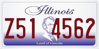 IL license plate Z514562