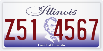 IL license plate Z514567