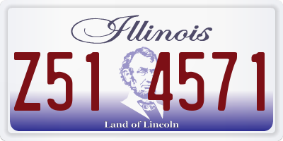 IL license plate Z514571