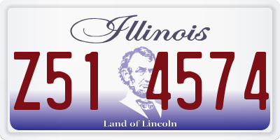 IL license plate Z514574