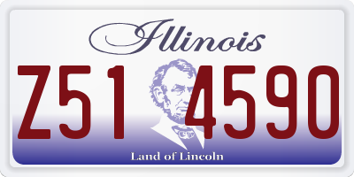 IL license plate Z514590