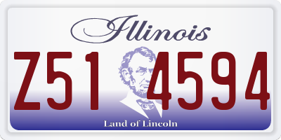 IL license plate Z514594