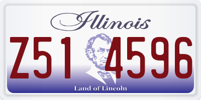 IL license plate Z514596