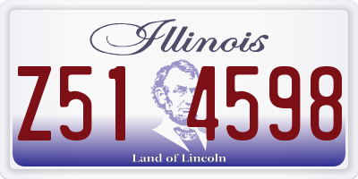 IL license plate Z514598