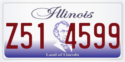 IL license plate Z514599