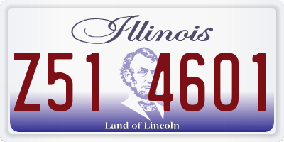IL license plate Z514601