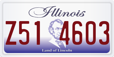 IL license plate Z514603