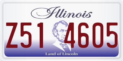IL license plate Z514605