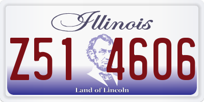 IL license plate Z514606