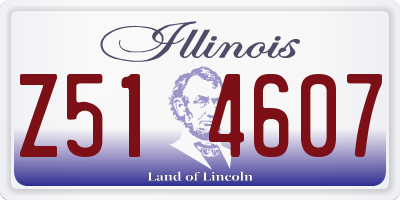 IL license plate Z514607