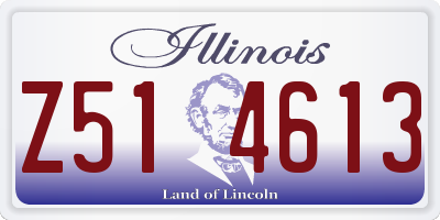 IL license plate Z514613