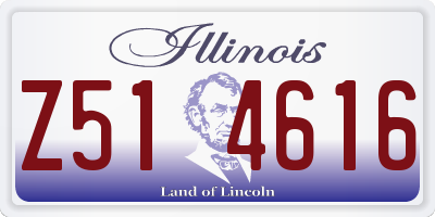 IL license plate Z514616