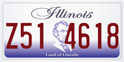 IL license plate Z514618