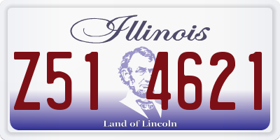 IL license plate Z514621