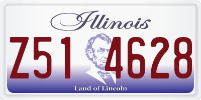 IL license plate Z514628