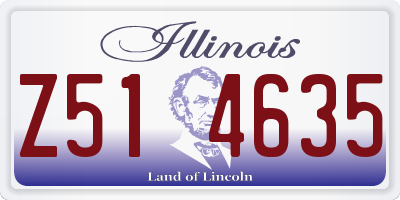 IL license plate Z514635