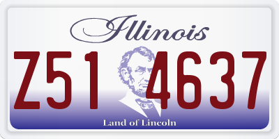 IL license plate Z514637