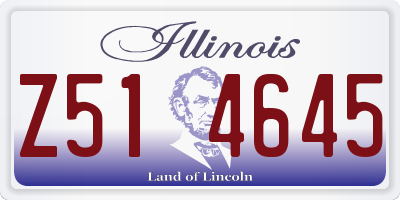 IL license plate Z514645
