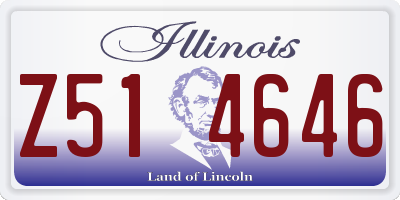 IL license plate Z514646