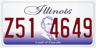 IL license plate Z514649