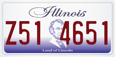 IL license plate Z514651