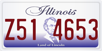 IL license plate Z514653