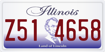 IL license plate Z514658