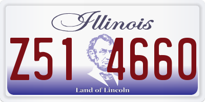 IL license plate Z514660