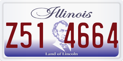IL license plate Z514664
