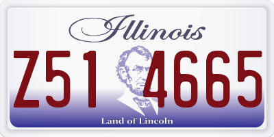 IL license plate Z514665