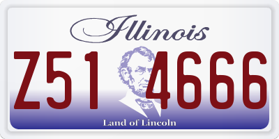 IL license plate Z514666