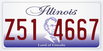 IL license plate Z514667