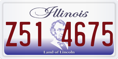 IL license plate Z514675