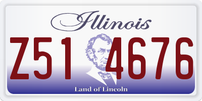 IL license plate Z514676