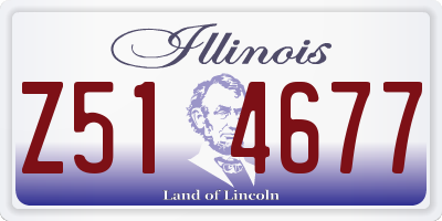 IL license plate Z514677