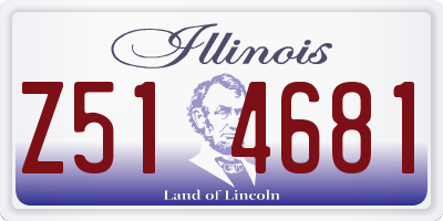 IL license plate Z514681