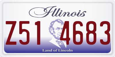 IL license plate Z514683