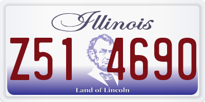 IL license plate Z514690