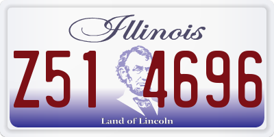 IL license plate Z514696