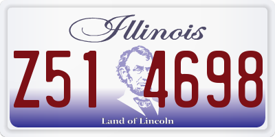 IL license plate Z514698