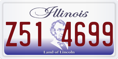 IL license plate Z514699